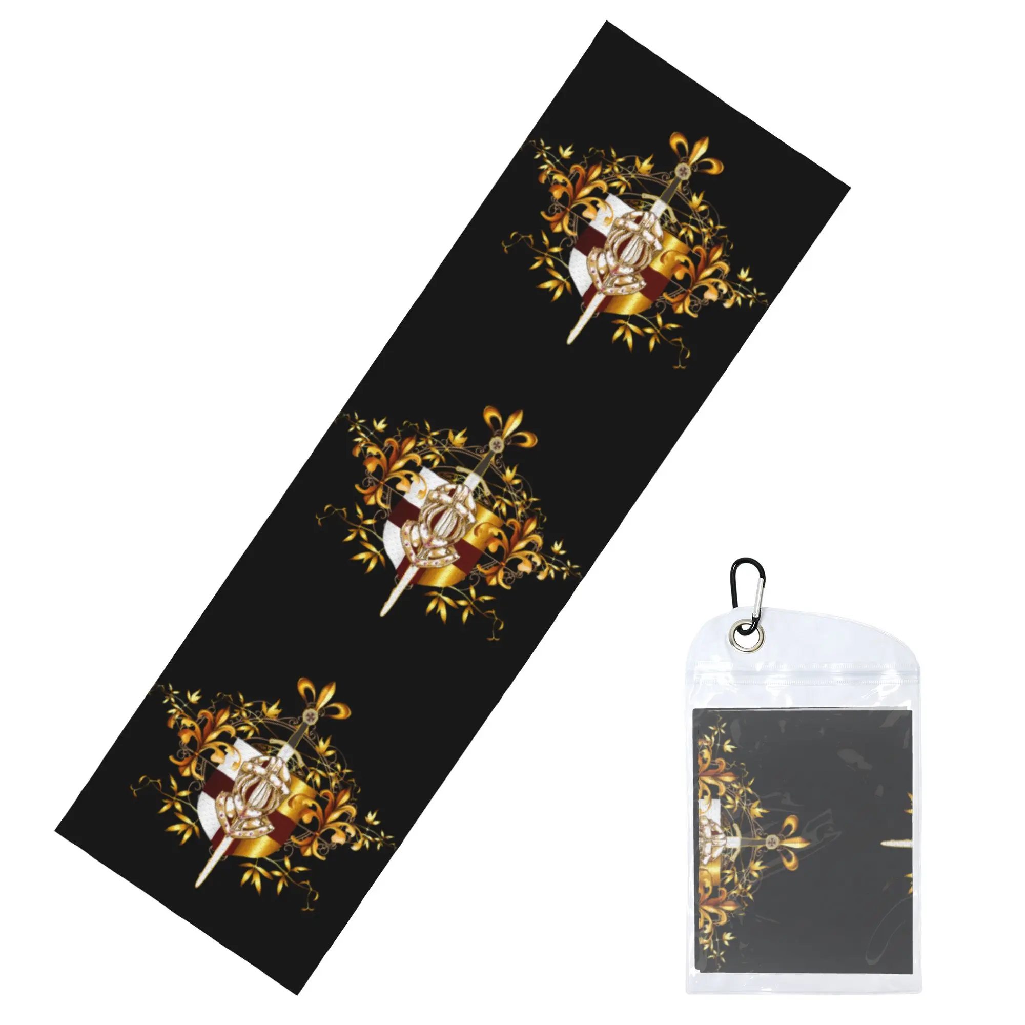 Knights Templar Cross Shield Symbol Medieval Sword Emblem Secret Order Cold Exercise Towel Face Towel Quick Dry Yoga Cold Towel