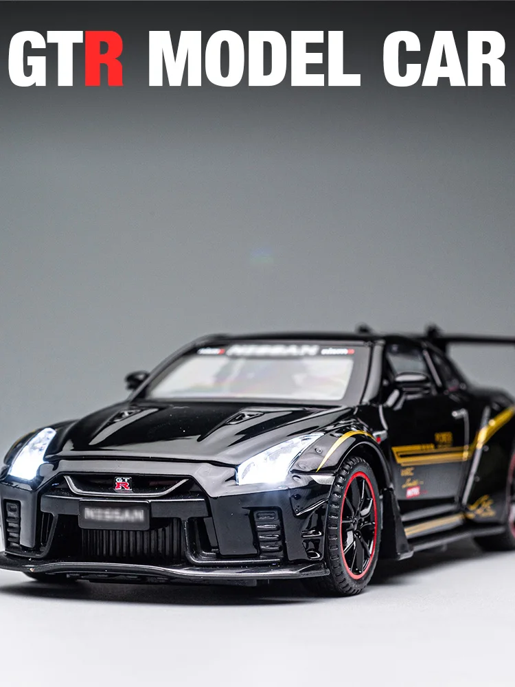 Nissan Skyline-Modèle de voiture de course GTR R35 Nismo GT3 pour enfants, jouet en alliage moulé sous pression ThomZ CiTY, collection l\'inventaire