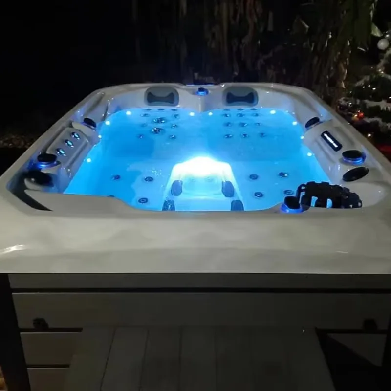 High Quality Whirlpool Massage Spa Bathtub Bathroom 3 Person Balboa Mini Plug and Play Hot Tub with 60 Jets