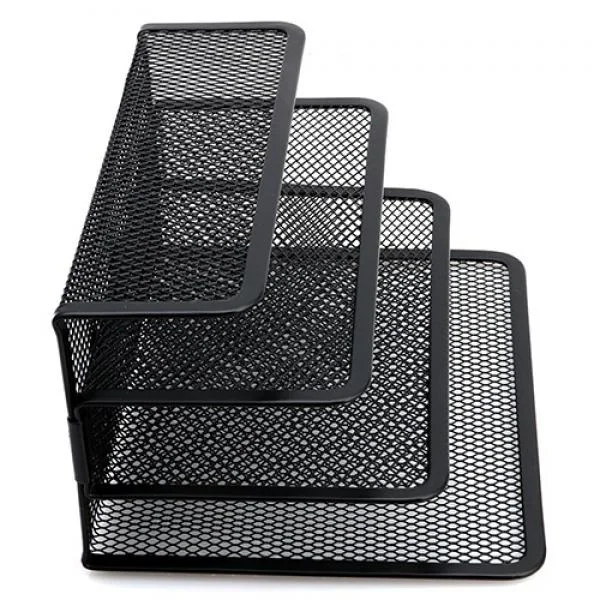 File Holder Organizer Black Mesh Letter Sorter Mail Business Document Tray Desk Office File Tray Organizer Escritorio