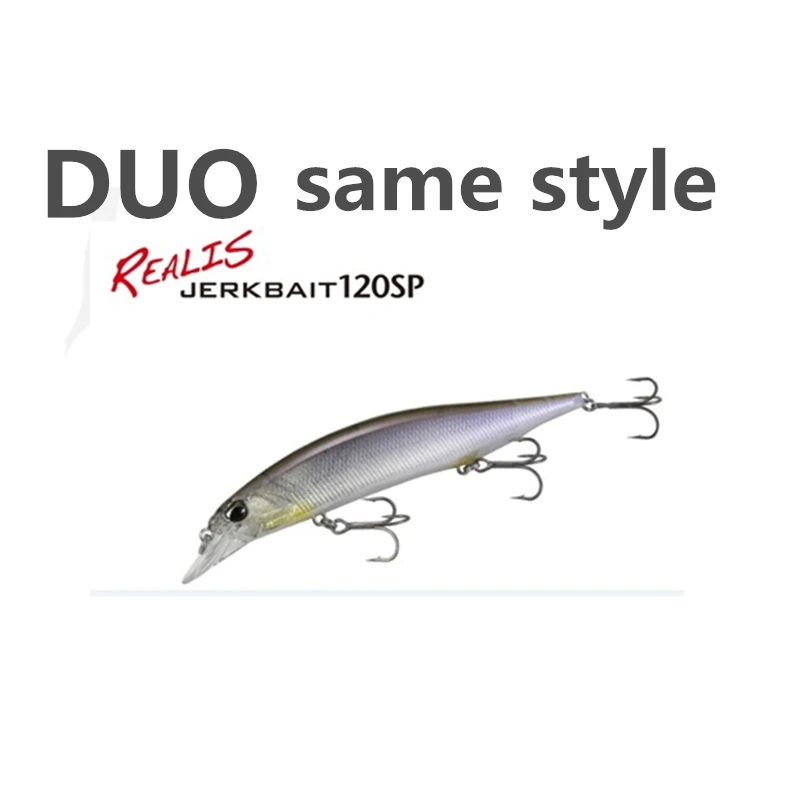 M084 LUIRETV importado de Japón DUO SAME estilo señuelo Mino REALIS JERKBAIT 120SP cebo para lubina flotador 18g