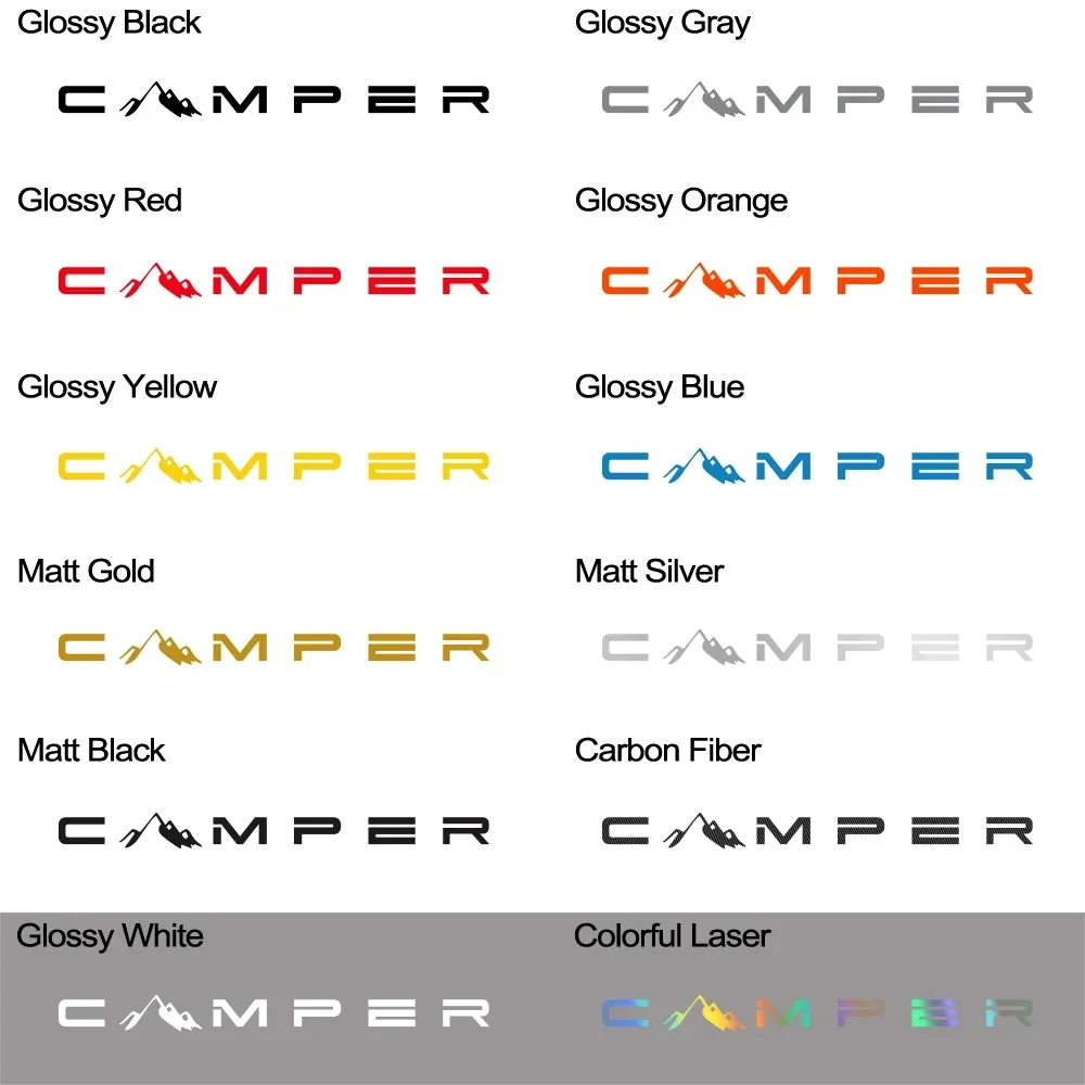 Camper Mountain Car Sticker Decal 4x4 Offroad for Van Caravan Truck Taxi Camping Rv Cargo Motorhome Vinyl Decor Auto Accessories view 6