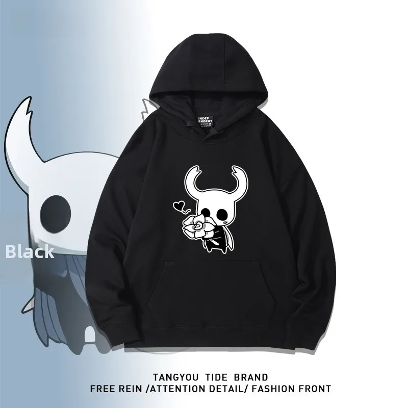 

Толстовка с капюшоном Hollow Knight Knight для мужчин и женщин, студентов, осенне-зимняя игровая верхняя одежда с флисовой подкладкой из смесового хлопка