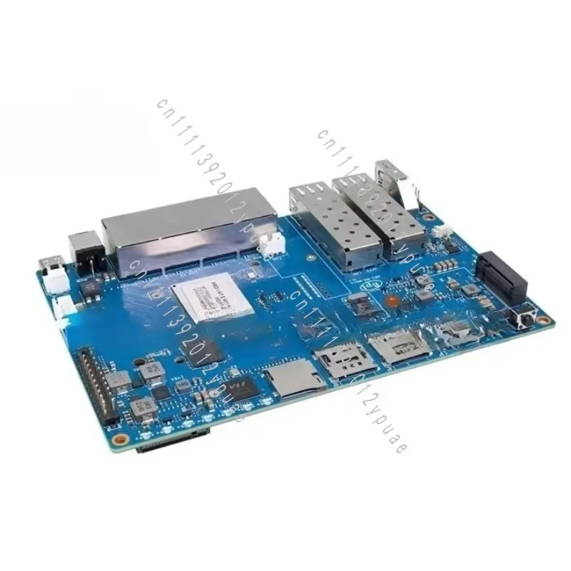 MT7988A Quad-Core Router Dev Board, 2×10G SFP & 4×Gbe Ports, Open Source SBC for Network Development
