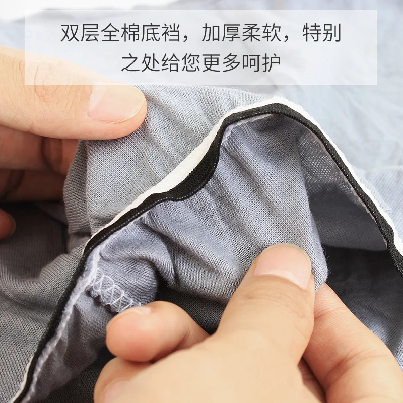 Travel Disposable Disposable Underwear Boxed Cotton Men\'s Boxer Gray Cotton Business Trip Portable Disposable Underwear