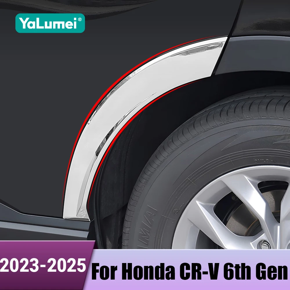 

Автомобильная арка заднего колеса, противоударная полоса, защита от царапин, накладка на крыло, наклейка для Honda CR-V CRV 6-го поколения 2023 2024 2025 Hybrid