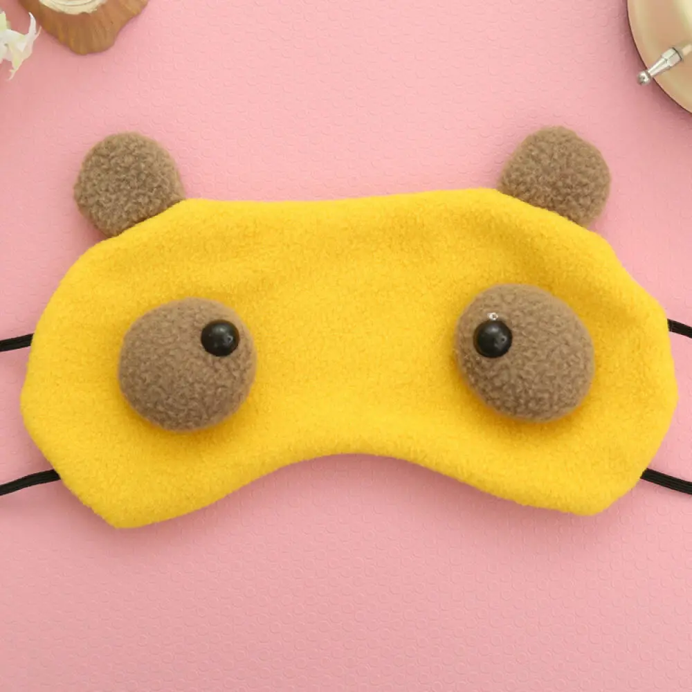 

1Pc Cartoon Cute Funny Sleeping Eye Patch Travel Home Relax Short Plush Eyeshade Health Sleeping Shield Eye Care Tools Gifts