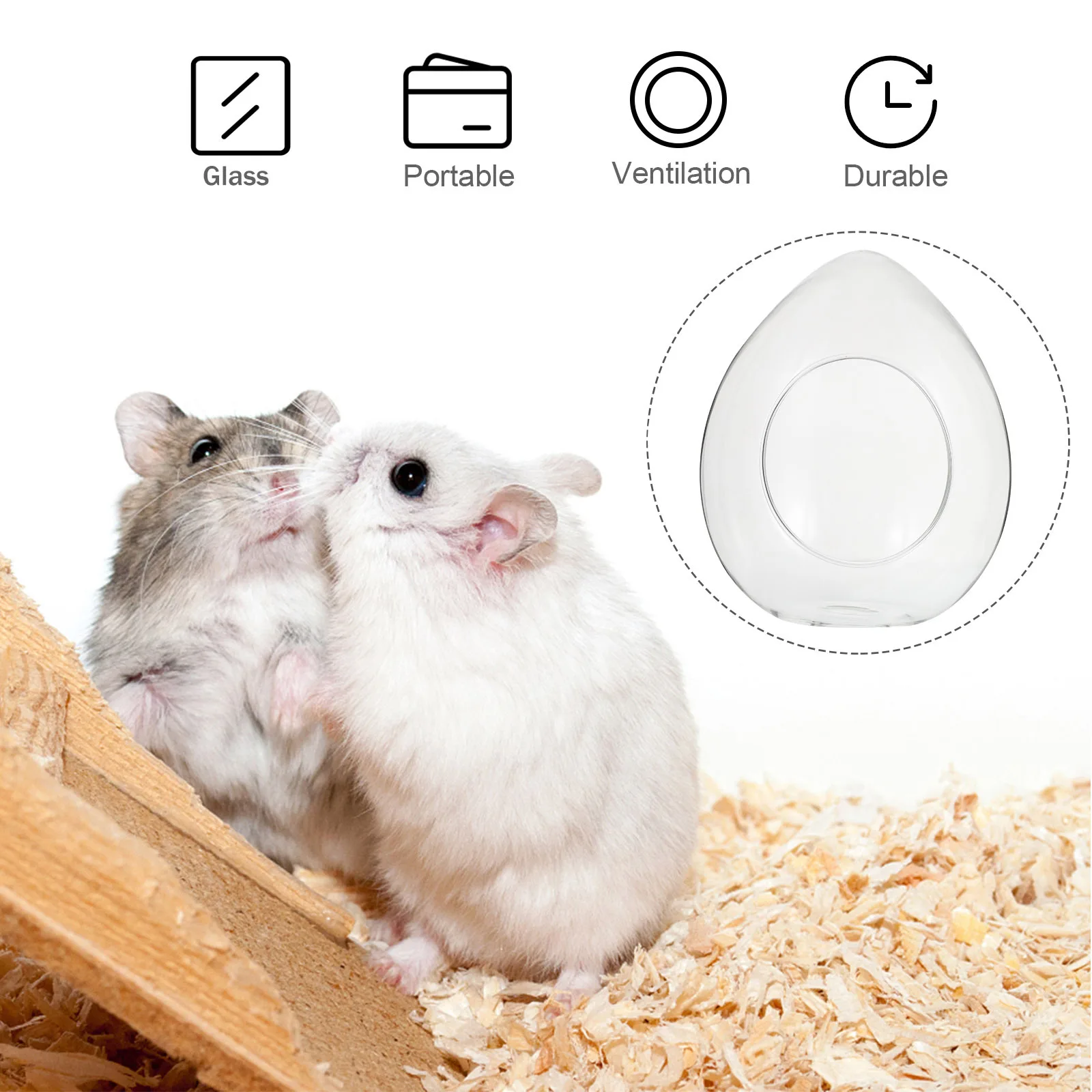 

Glass Hamster Cooling Nest Small Pet Summer Bed House Chinchilla Guinea Pig Cooling Nest Pet Supplies Hamster Bed