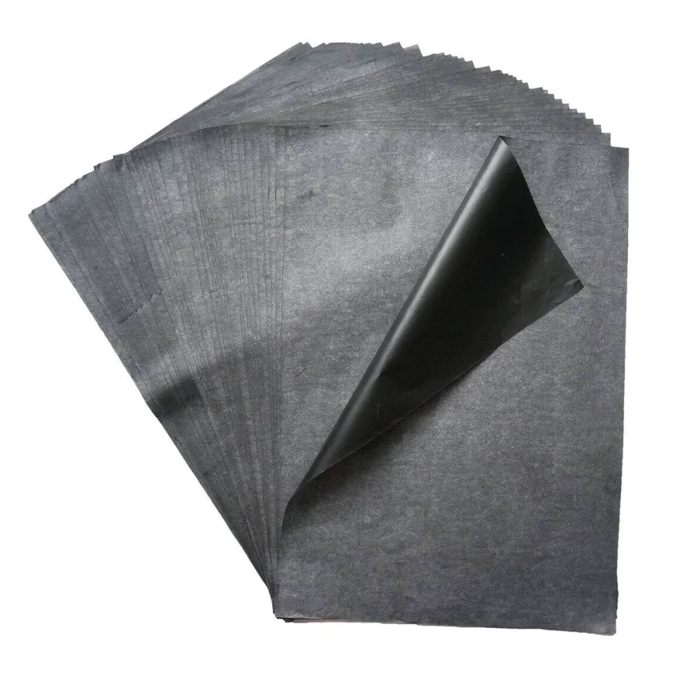 A4 Single Sided Black Carbon Paper For Drawing Transfer Art Sketching Supplies Stationery Copying Tool Office Paper Sheet
