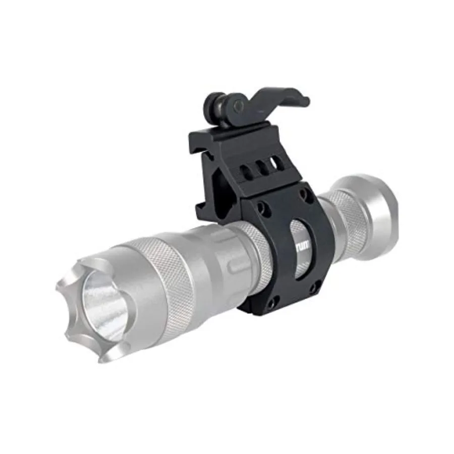 1 Inch Offset Picatinny Rail Mount for Flashlights with Quick Release