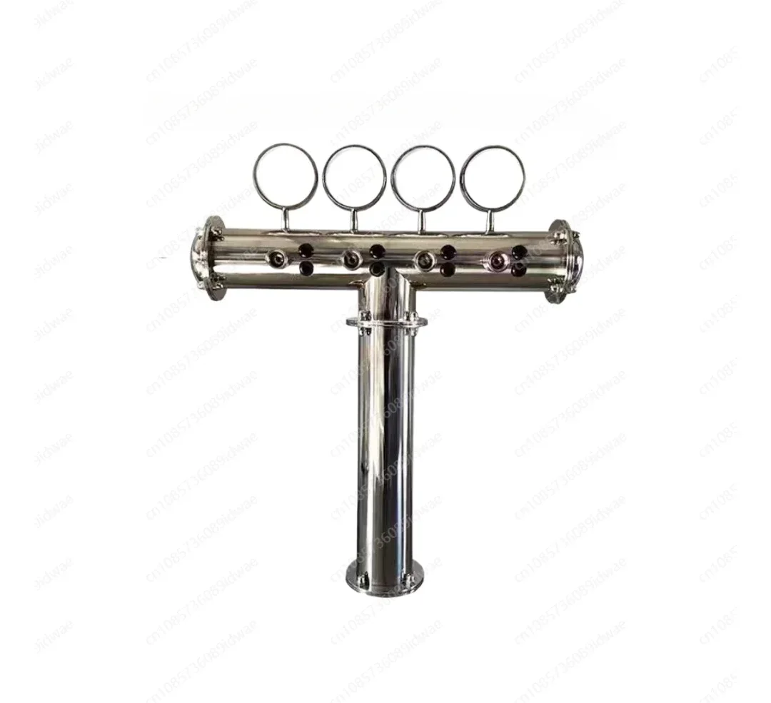 Tower Stainless Steel 4 Tap Tower 85mm Beer Dispensing Equipment Draft Beer Tower (Polished)