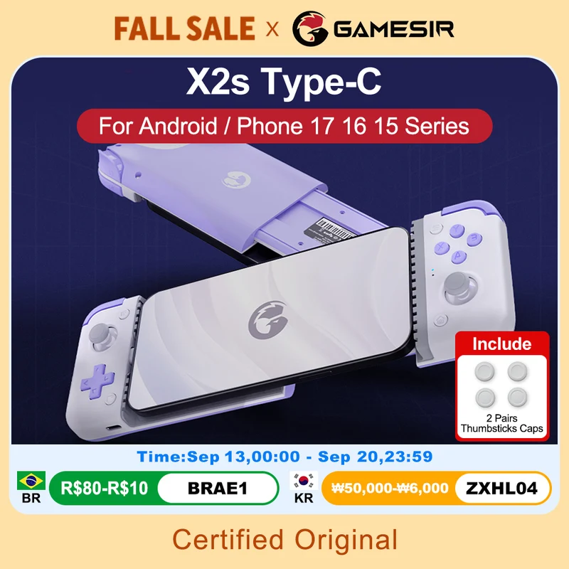 Controle de Jogo Móvel GameSir X2s para Android