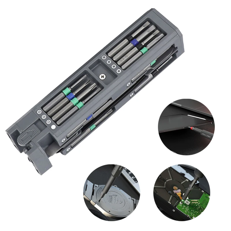 30/40PC screwdriver set, mobile phone and laptop dust cleaning, disassembly and maintenance tools, magnetic disassembly