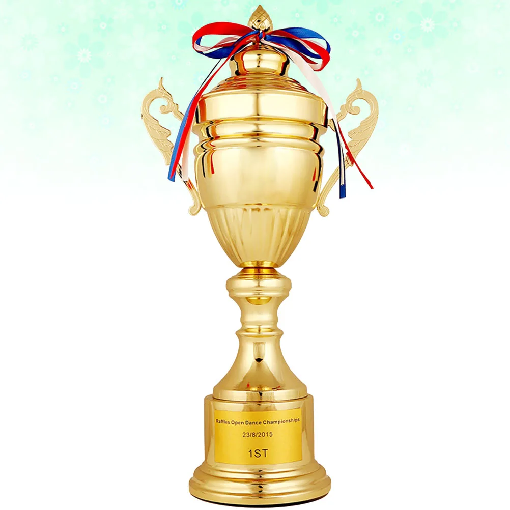 

Creative Golden Trophy Award Ceremony Gift Metal Crafts Party Game Prizes Contestants Classroom Supplies Spelling