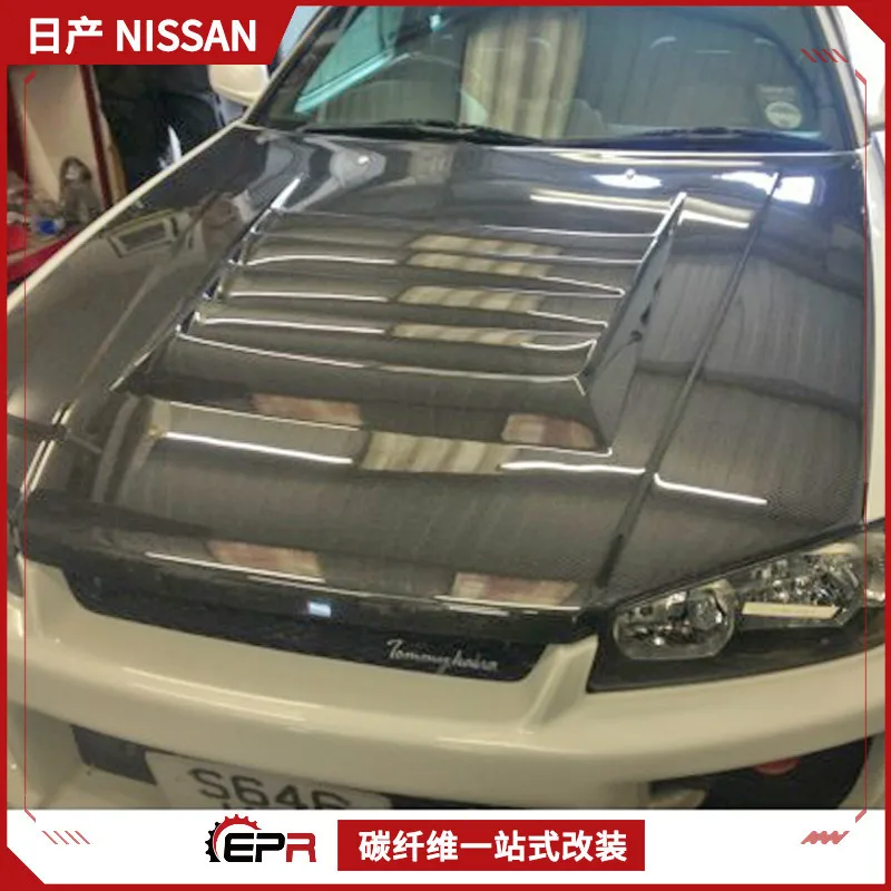 

For Nissan GTR34 Skyline Modified GTT Nismo Carbon Fiber Engine Hood, Headcover