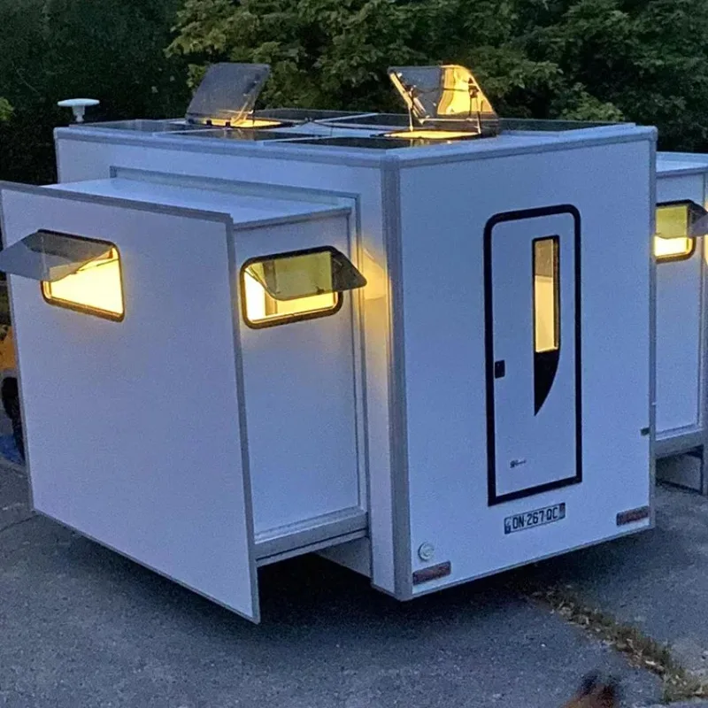 الألومنيوم سيارة تخييم RV دخول الباب قافلة وباب متنقل 540X1640mm Rv الباب الكامل #5