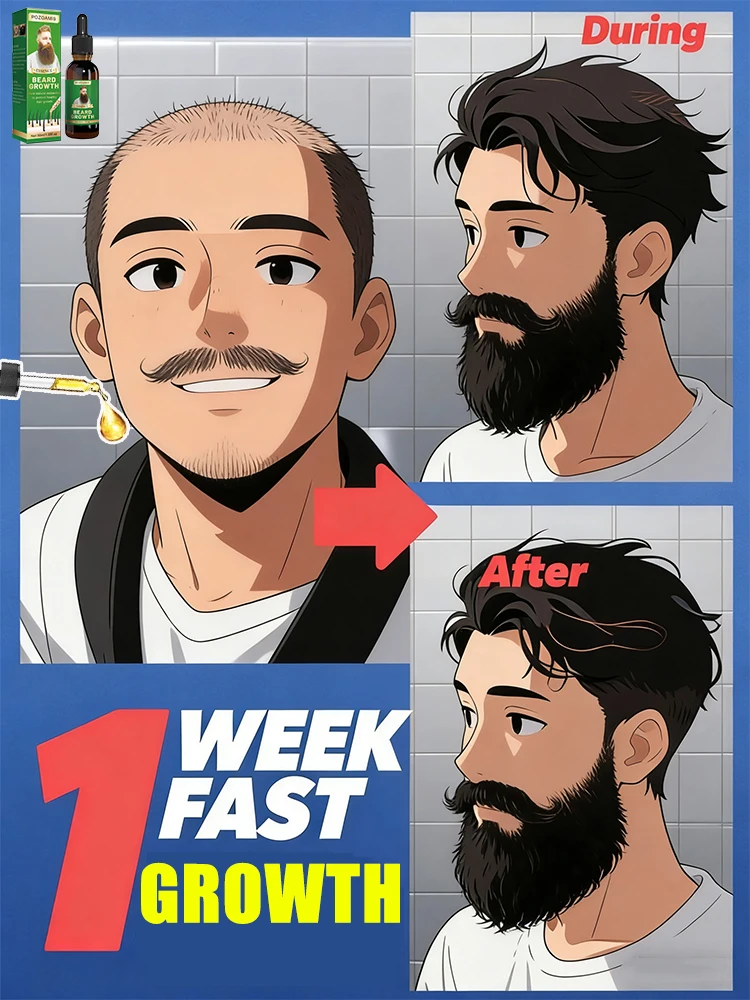 

Nourishing yet non-irritating, promoting healthy, thick beards for a masculine look! Safely promotes growth.