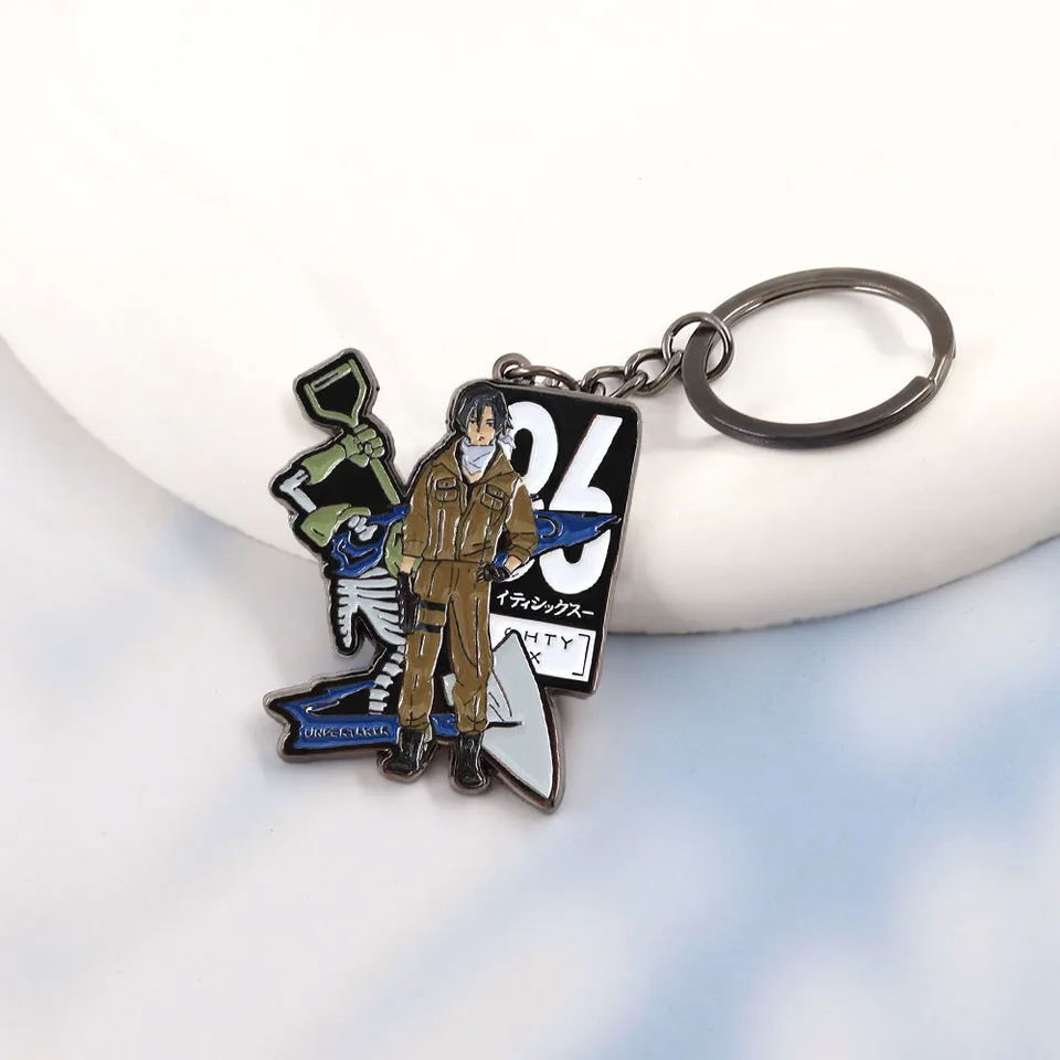 小物・アクセサリー nanairo Anime 86 Eighty-Six Keychain Shinei Nouzen Undertaker Metal