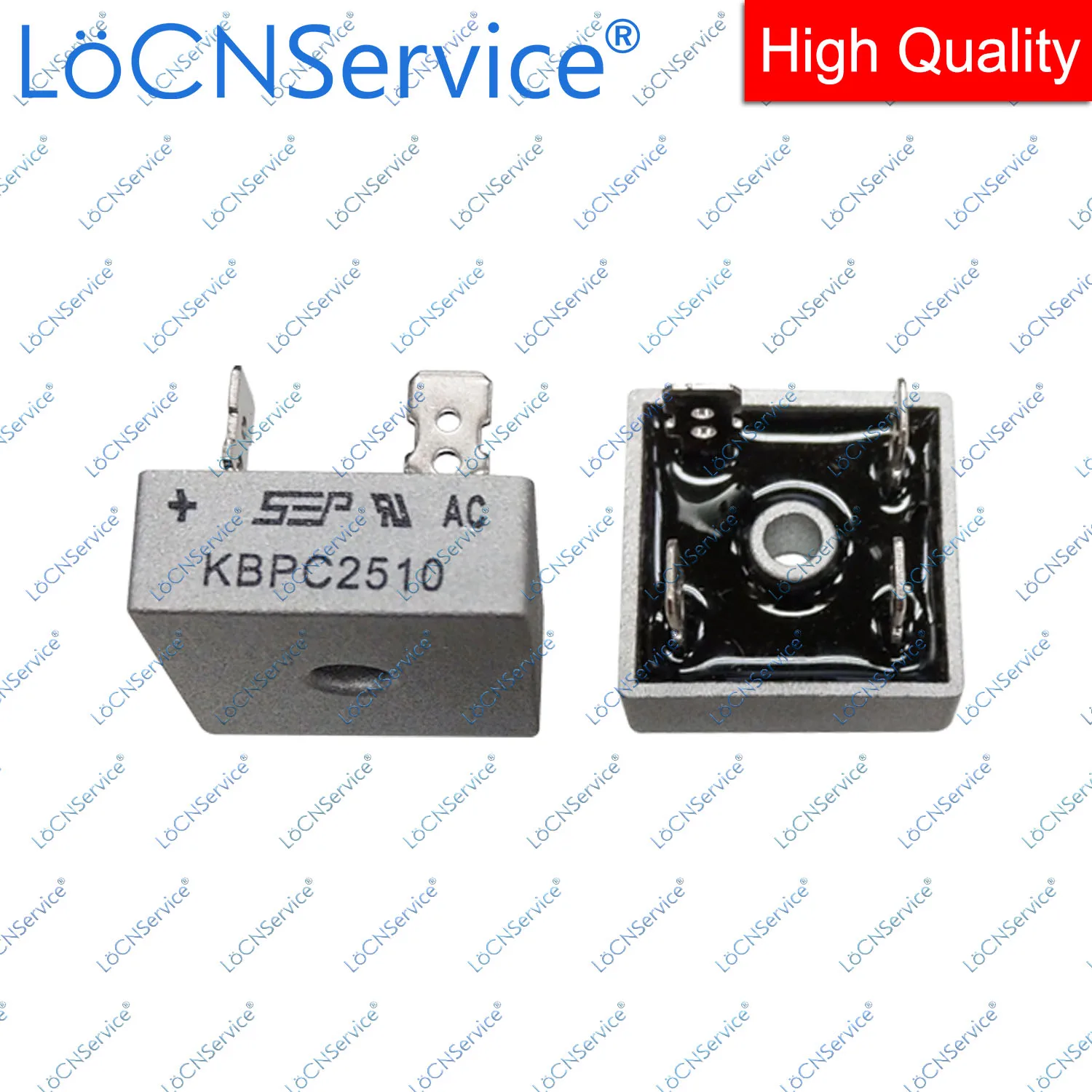 LoCNService 50PCS 1000V KBPC1510 15A KBPC2510 25A KBPC3510 35A KBPC5010 50A KBPC Single Phases Bridge High quality