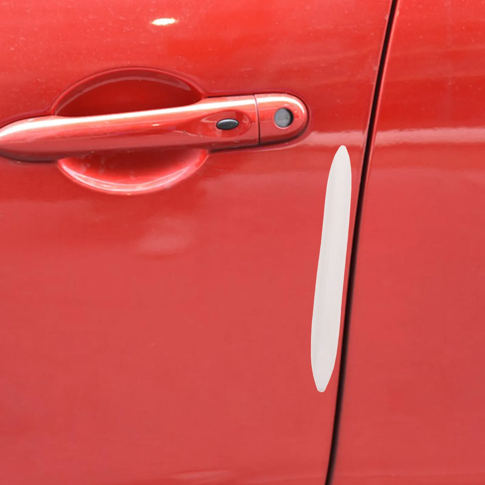 

6 шт. прозрачных защитных полосок для дверей автомобиля, невидимые, самоклеящиеся, водонепроницаемые, для зеркал заднего вида