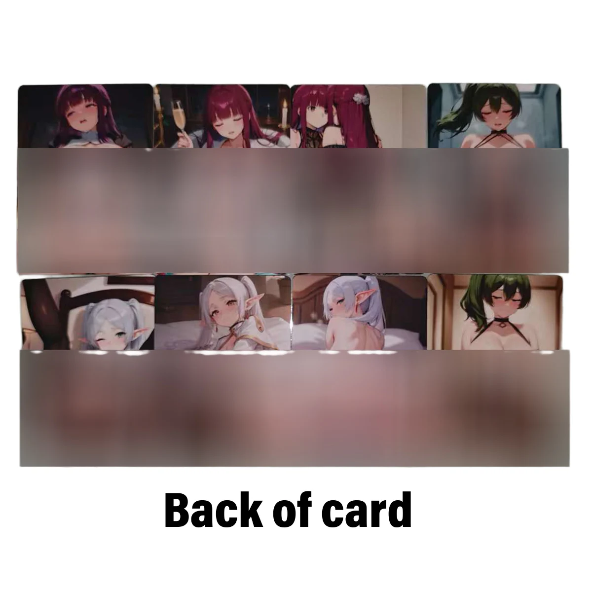 

Anime Frieren Sexy Card Cute Fern Double Sided Printing No Mosaic Aldult Uncensored Collection Card 18+ ACG 8Pcs/set
