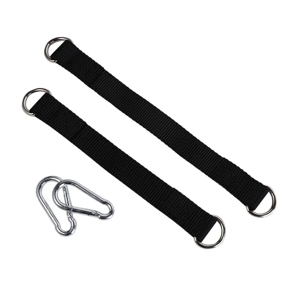 Dacron Single Bar Extension Belt Single Layer Gym Parts Heavy Duty Hook Ring Hanging Kit Extension Strip Tree Swing Straps