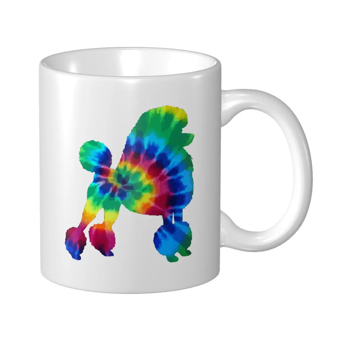 Mark Cup Mug Poodle Tie Dye Vintage Hippie Dog Mom Dad Poodle Coffee Mugs Tea Milk Water Cup Travel Mugs For Office Home