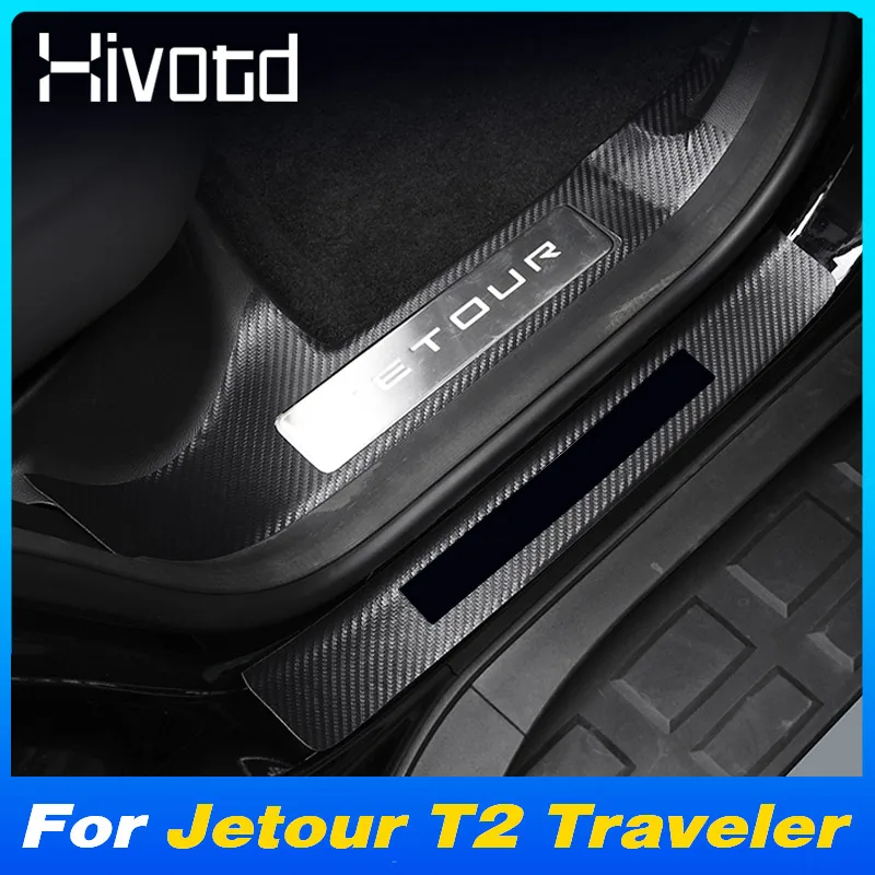 

Car Door Sill Protective Sticker Trunk Door Rear Bumper Strips Cover For Jetour T2 Traveler 2024 Interior Decoration Accessories