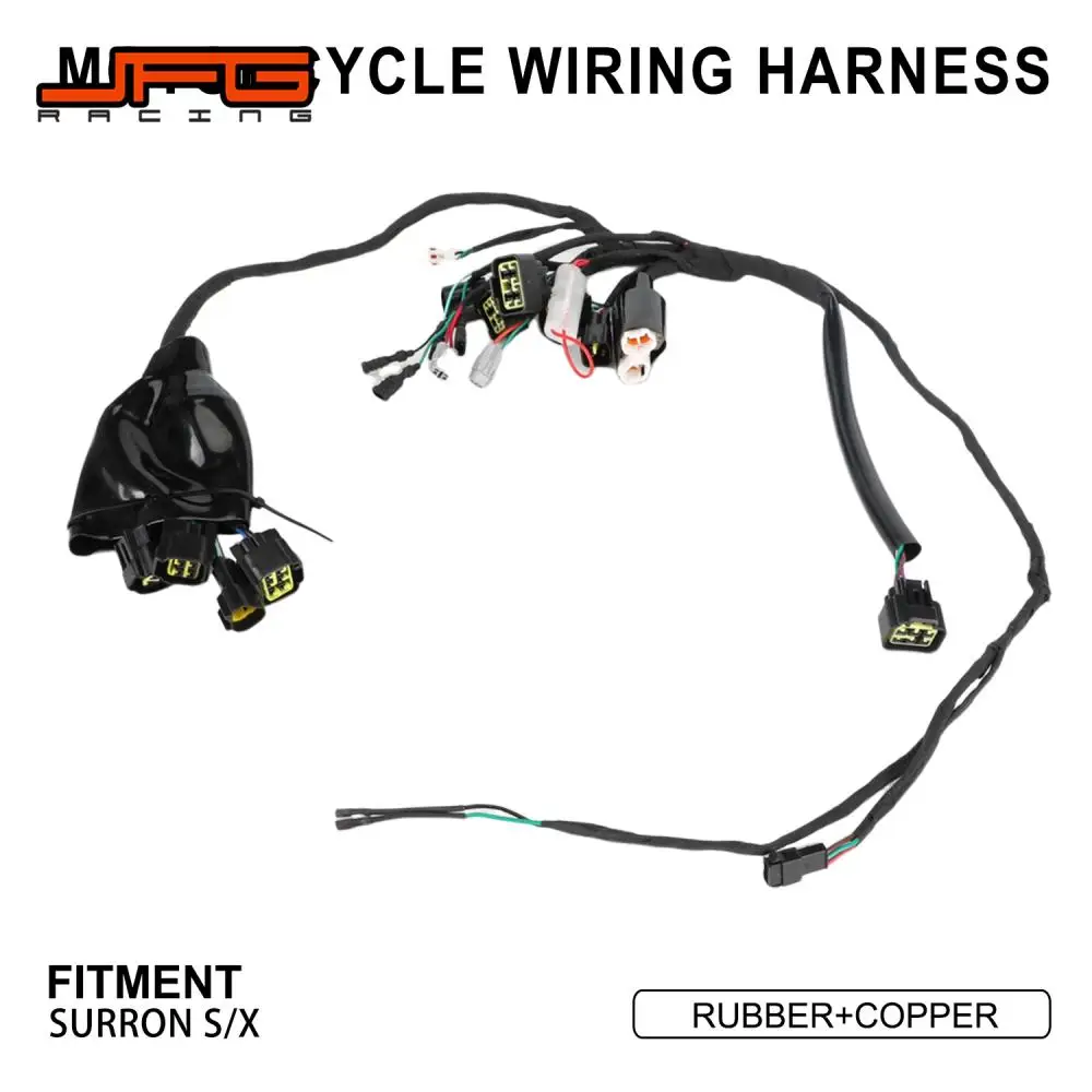 Motorcycle Accessories Vehicle Wiring Harness Fault Detection Line For SURRON Surron S/X Rubber Copper Electric Off-Road Bike