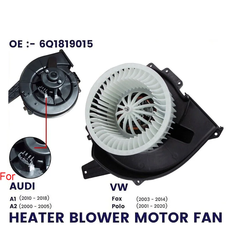 MOTOR DE VENTILADOR DE CALEFOR PARA SEAT CORDOBA TOLEDO MK4 SKODA FABIA MK2 MK3 ROOMSTER