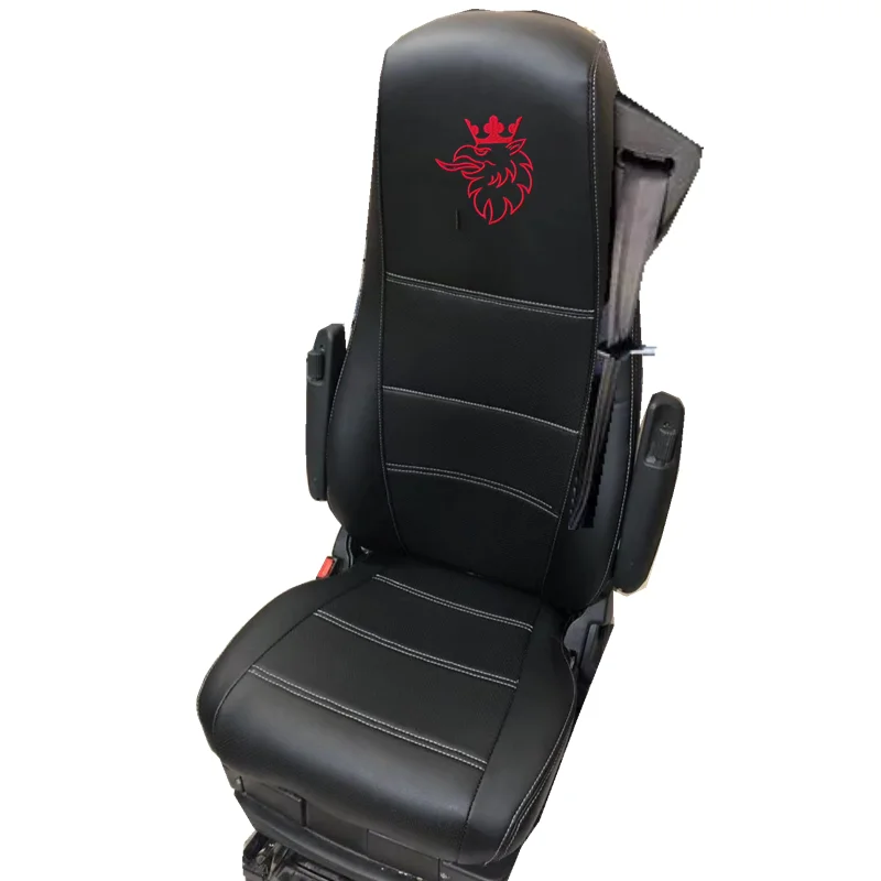 1× Seat Covers Special for Truck Scania Series G S R P TractorLorry Interior Microfiber Leather Accessories Four Seasons