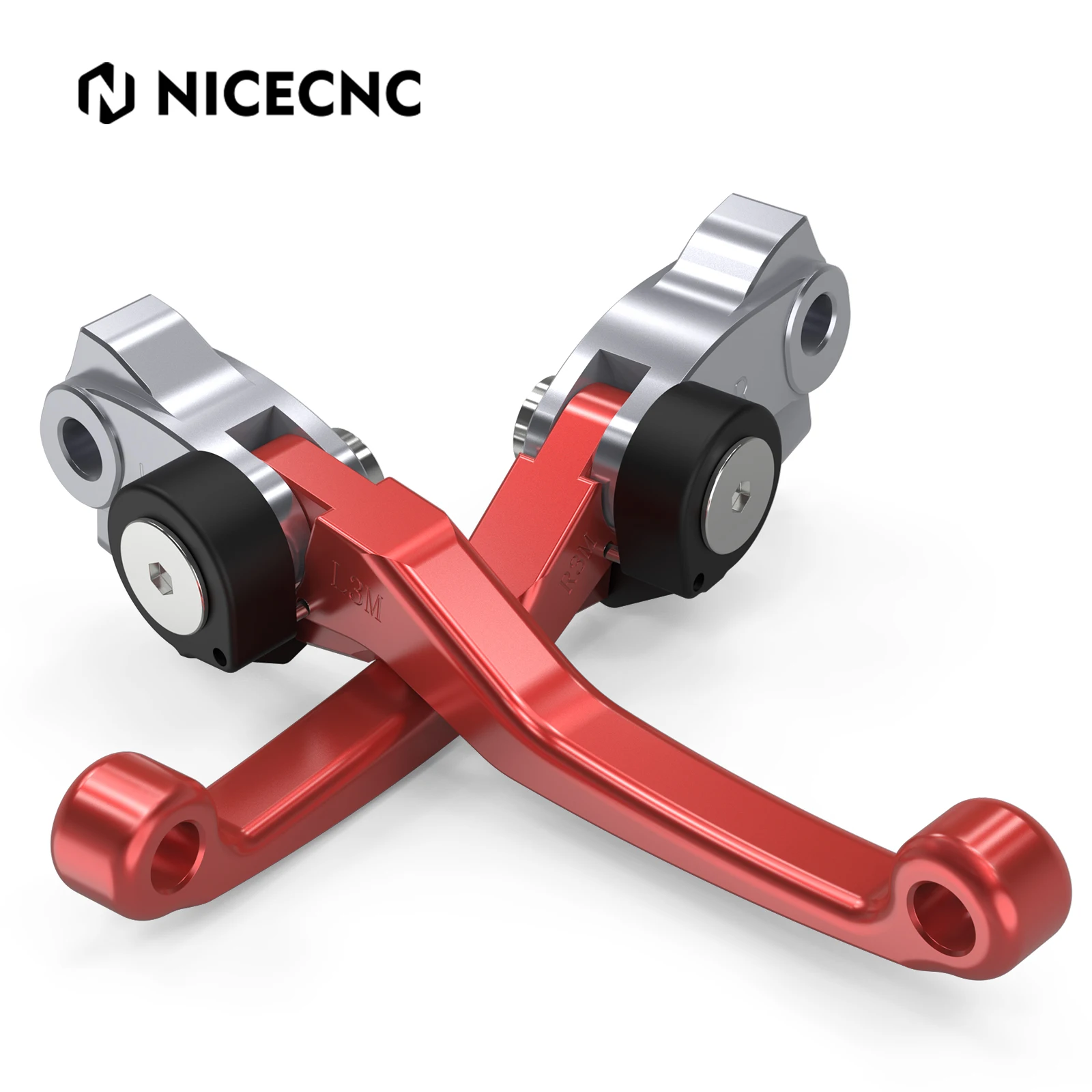 NICECNC Folding Clutch & Brake Lever Set For Husqvarna TE 300 TE250 FE350 FE450 FE501 FE250 2022-2024 GasGas EC 300 2021-2025