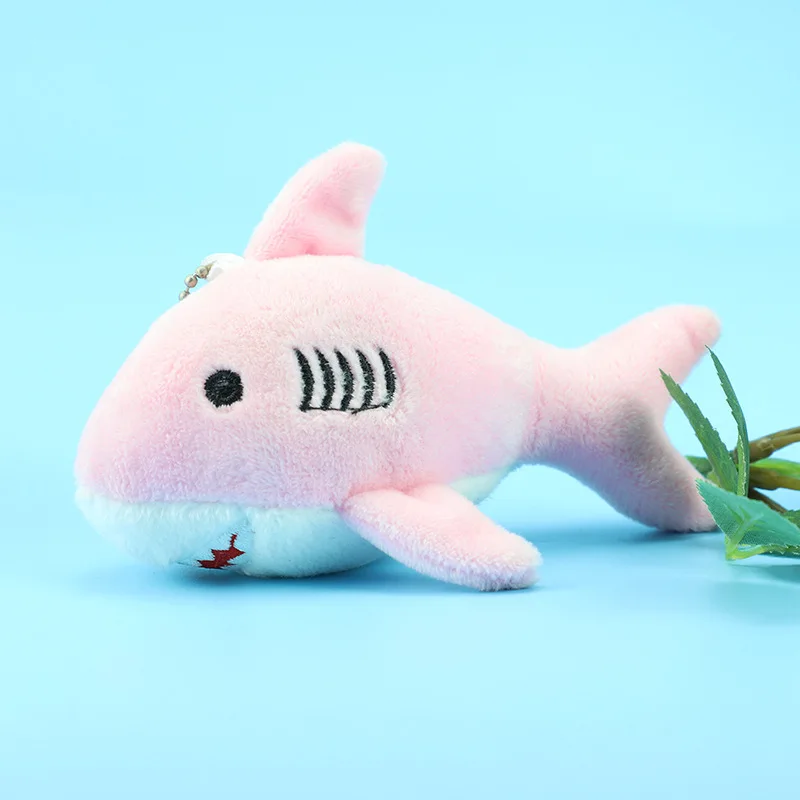 20pcs Wholesale Mini Plush Shark Toy Doll Crystal Super Soft Plush Toy Ornaments Car Key Pendant,Deposit First to Get Discount m