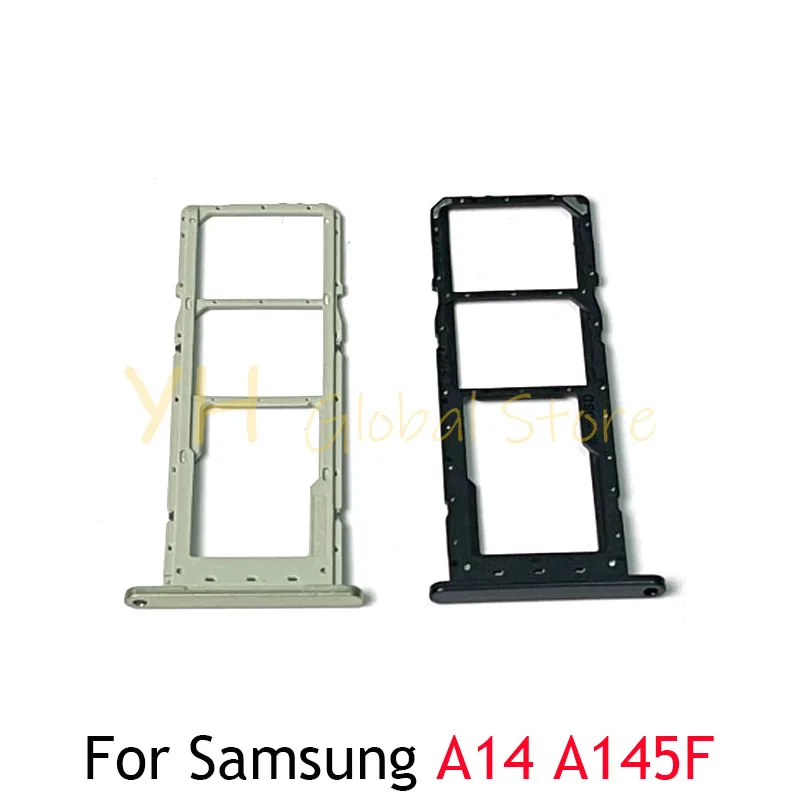 Voor Samsung Galaxy A14 A145f A146b Sim Card Board Micro Sd Kaartlezer Adapters Reparatie Onderdelen