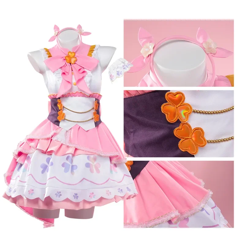 Nuovo PJSK Più Salto Momoi Airi Costume Cosplay Parrucca Donne Ragazze Halloween Carnevale Vestito da festa Lolita Suit ^ 0^.