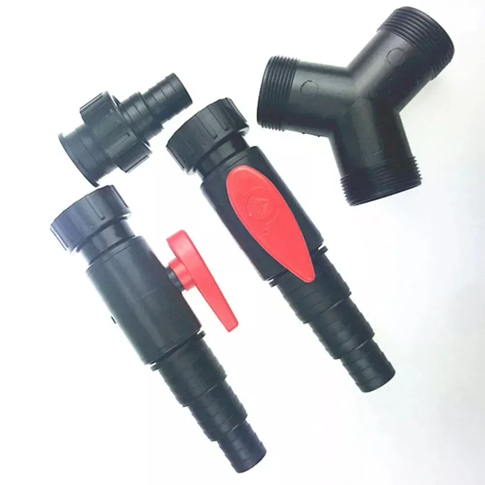 1pc Pond Pump Y Divider Valve Connector Water Distributor Valve Connector Pond Hose Adjustable Splitter Replacement Parts