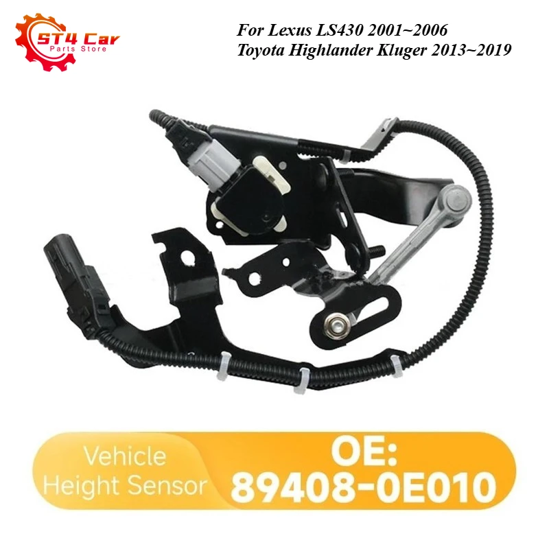 89408-0E010 Rear Left Suspension Height Sensor For Lexus LS430 2001~2006 Toyota Highlander Kluger 2013~2019 894080E010
