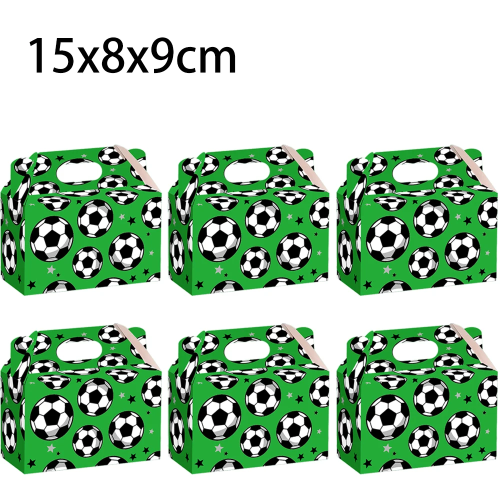 6/12/24pcs 축구 테마 파티 종이 선물 상자 손 - Sports Equipment Cabinet 리뷰 및 가격