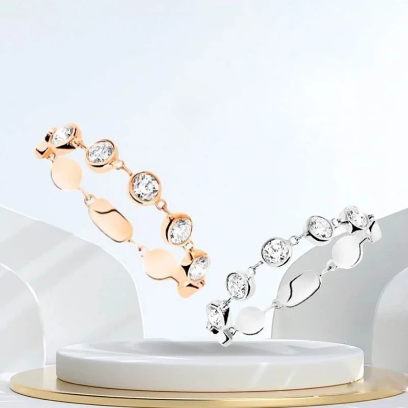 

Fashion French Jewelry S925 Silver Bubble Honeycomb Stacking Rings Women's High-end Luxury Accessories Party Holiday Gifts