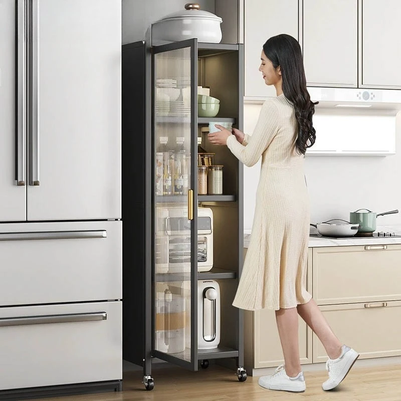 

Кухонные полки, шкафы для хранения, узкие шкафы, тумбы, многоярусные шкафы от пола до потолка, холодильники, узкие ниши.