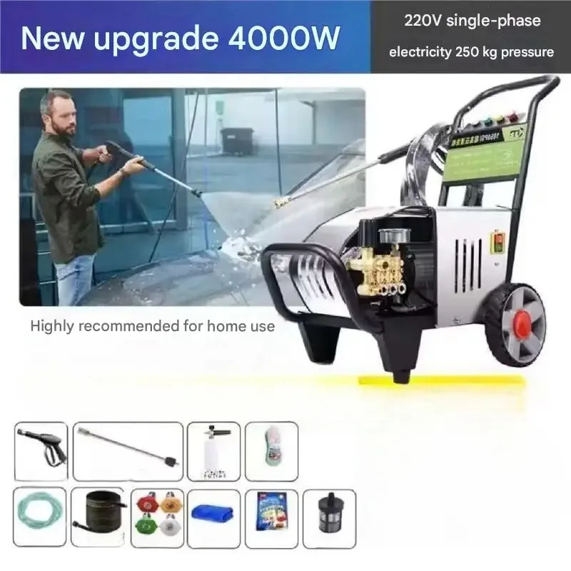 منظفات الضغط العالي لغسل الضغط الكامل 200 بار منظف الضغط العالي 4 كيلو وات مضخة مياه محمولة