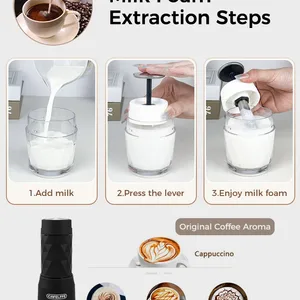 CAFELFFE 3 EM 1 HOT/COLD WATER COFFEE MACHINE Handbook Express Capsule and Press Ground Hand Brewer Walks Travel 8 Main Sales Coffee Machines - №7