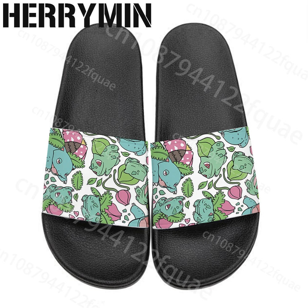 

Пикачу Бульбазавр Чармандер креативные тапочки Нескользящие уличные пляжные дышащие домашние милые студенческие сандалии Kawaii для ванной комнаты