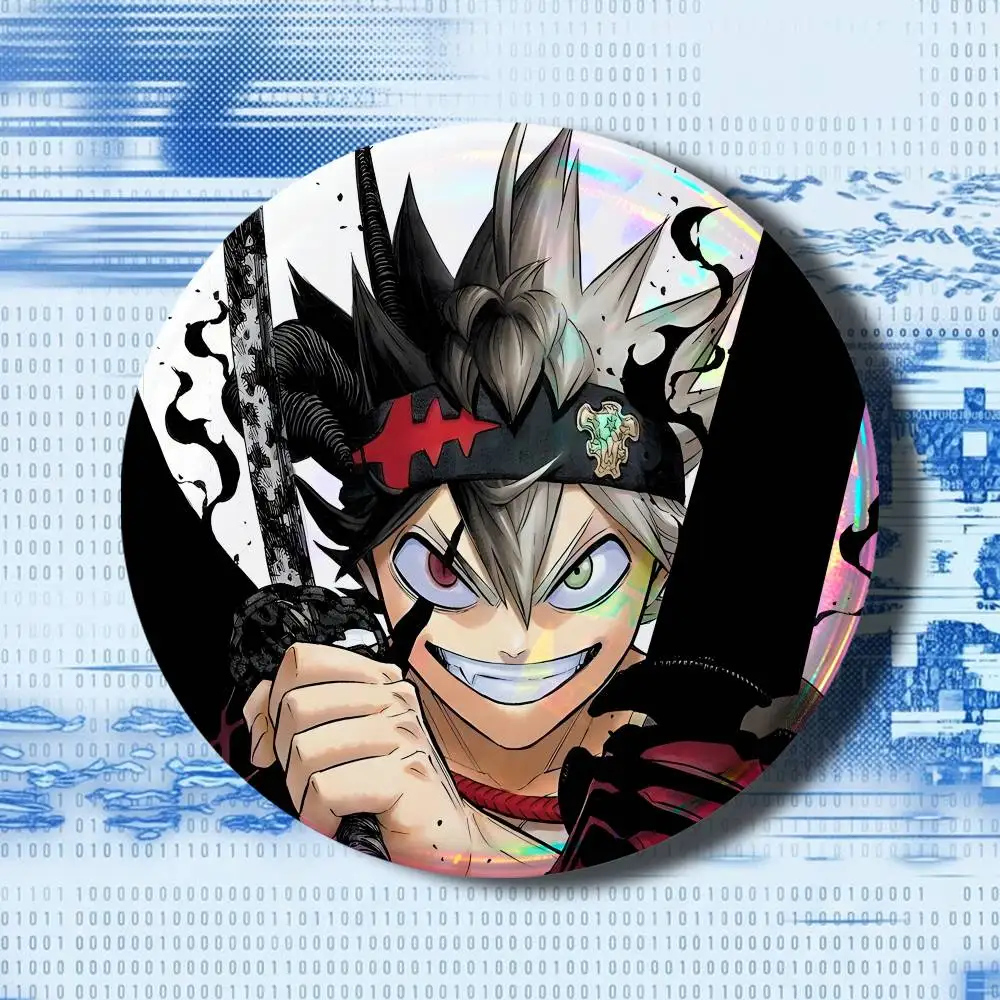 Asta B-Black Anime Clover Handmade Brooch Cartoon Cosplay  Lapel Pin Badge On Backpack Jewelry Accessories Gifts