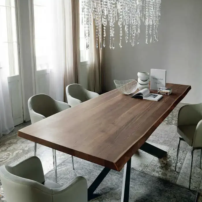 

SAT049 Modern Small Family Rectangular Simple Household Solid Wood Table Chair Combination