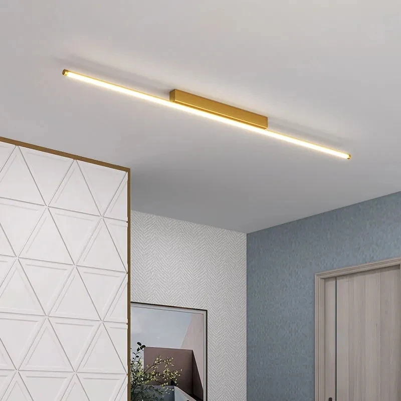 Modern Led Strip Ceiling Lamps Aisle Corridor Nordic Chandelier  Living Room Bedroom Entrance  Cloakroom Decoration  Wall Lights