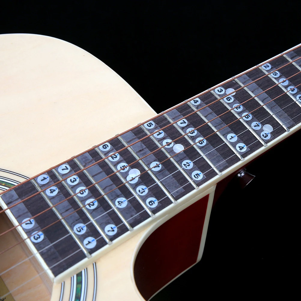 

Guitar Sticker Electric Accessories Puree for Notes Violin Stand Fretboard Stickers Finger