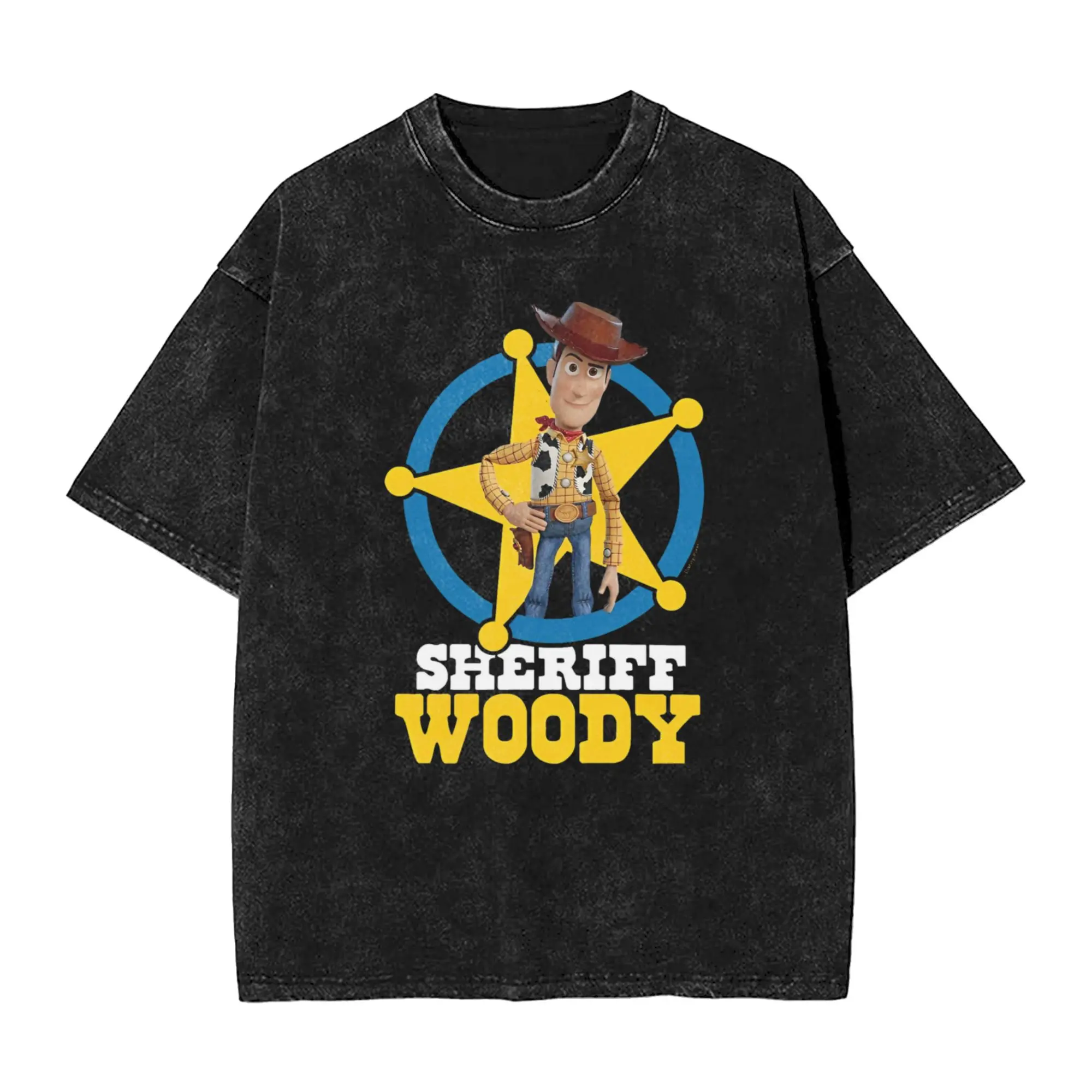 

Men Toy Story Woody Sheriff Is Here T-Shirts Tees Summer Y2K Fun Short Sleeve T-Shirt O Neck Popular Casual Tshirt Dropshipping