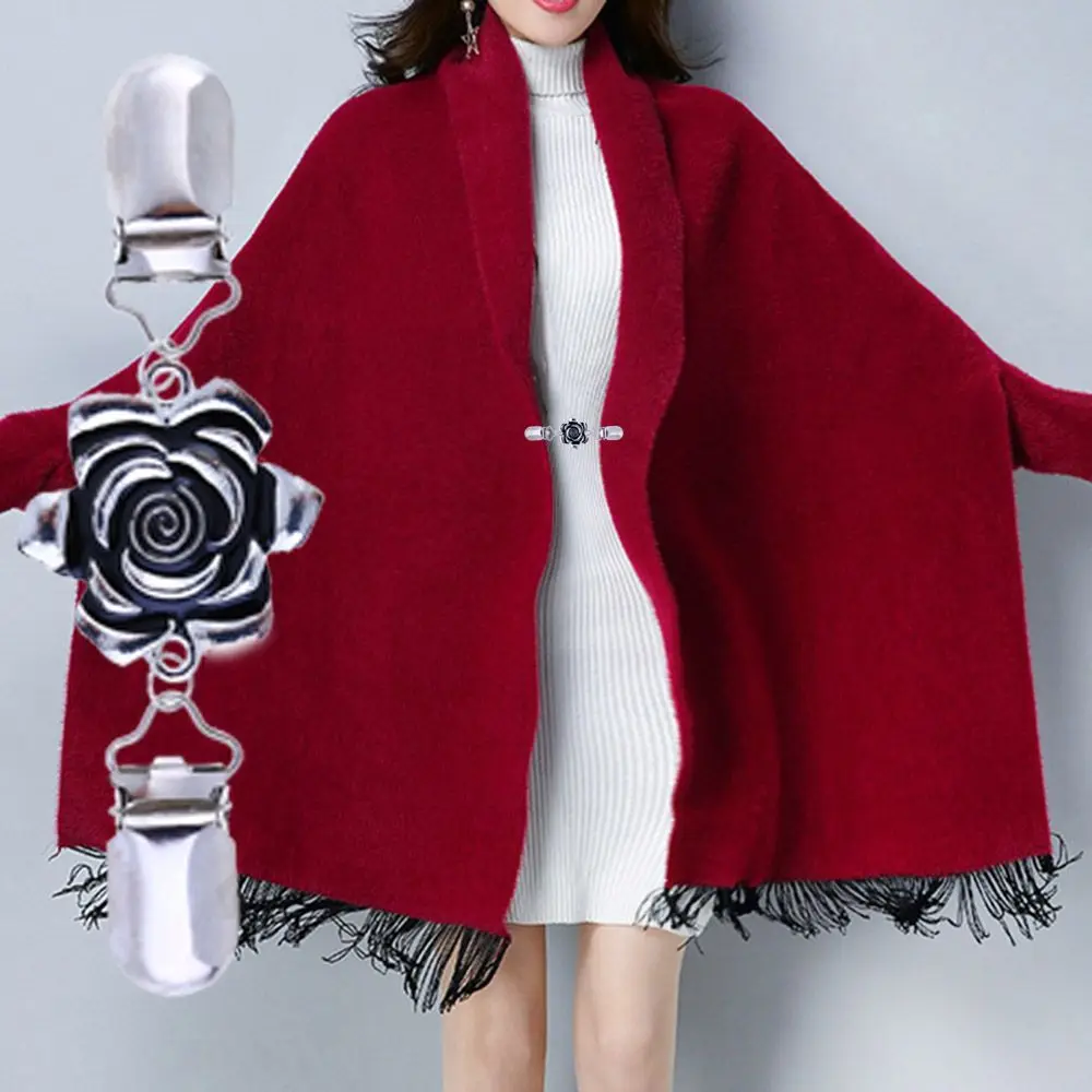 ندفة الثلج روز شكل حجر الراين الديكور سترة بلوزة دبوس شال بروش قميص طوق دبابيس سترة كليب بطة كليب المشابك