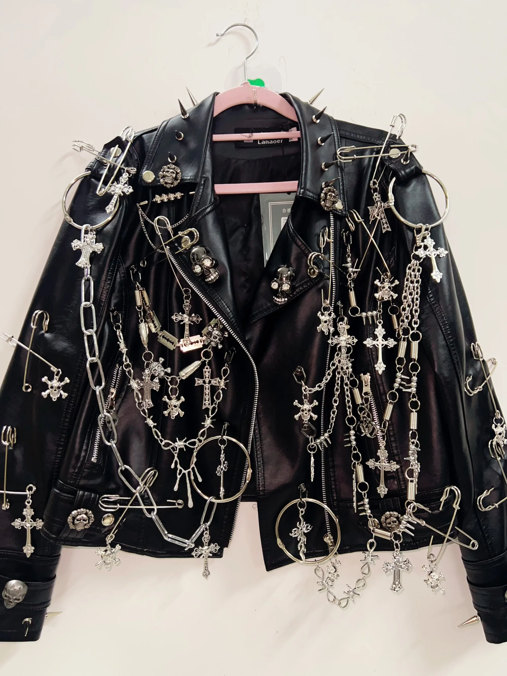 gothic clothes Gothic Jacket harajuku fashion Cross Jacket Skull